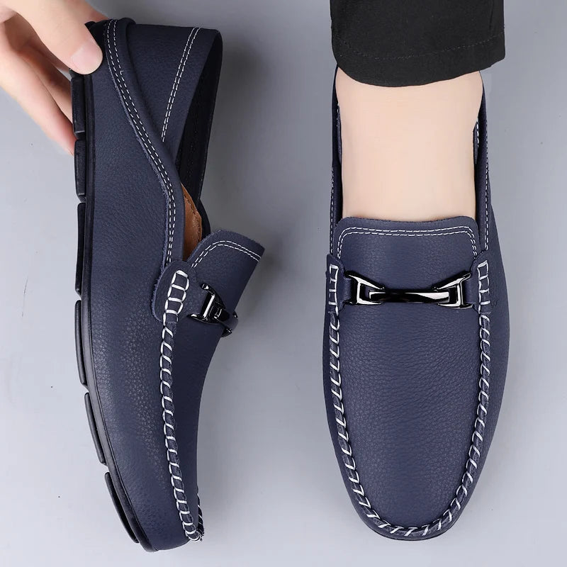 Montaro Leather Slip-On Loafers