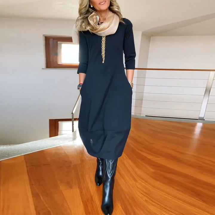 Midi Dress with Pockets