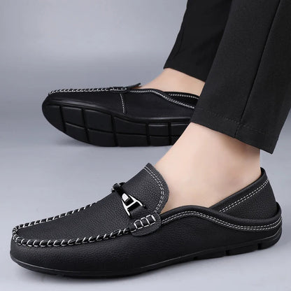 Montaro Leather Slip-On Loafers