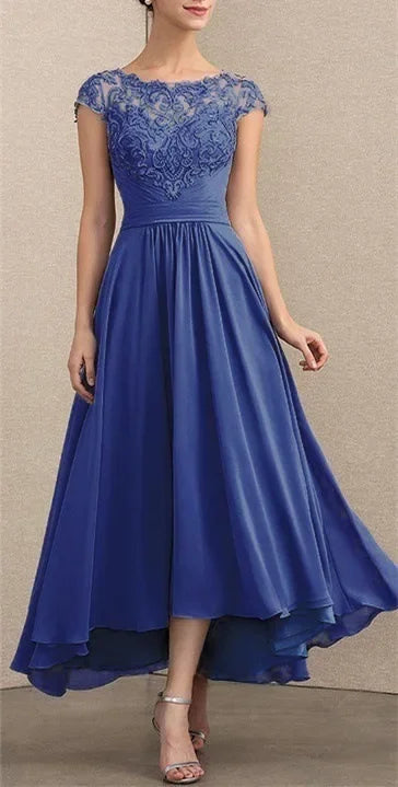 Lace Chiffon Maxi Dress