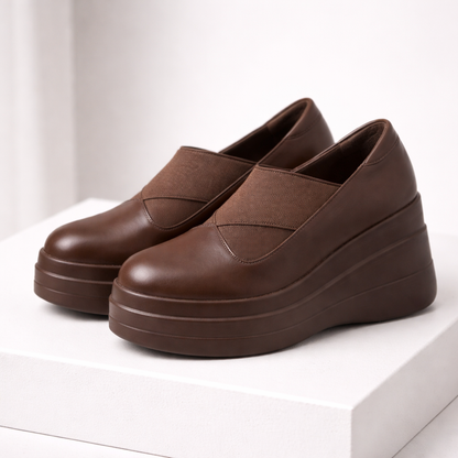 Leather Platform Orthopedic Shoes