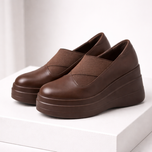 Leather Platform Orthopedic Shoes