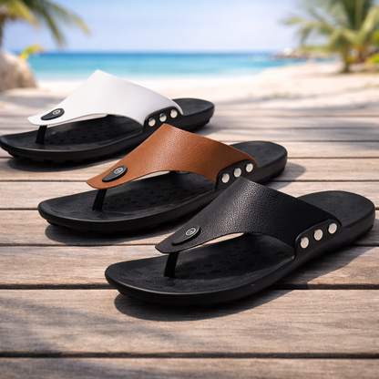 Cushioned Leather Sandals