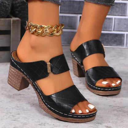 Solara Arch Support Block Heel Sandals