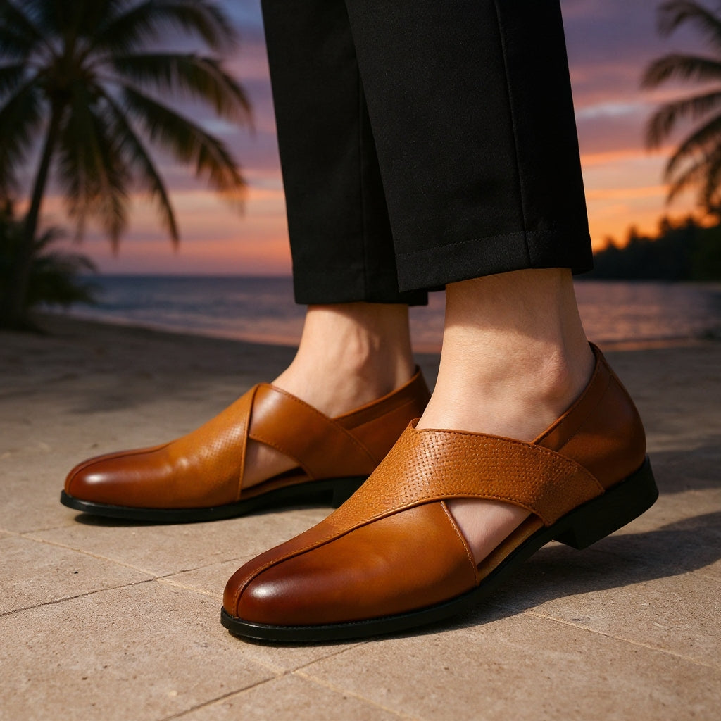 Men's Leather Slip-On Orthopedic Loafers