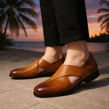 Men's Leather Slip-On Orthopedic Loafers