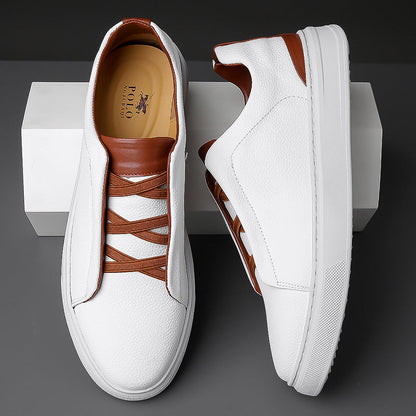 Calvino Pebbled Leather Dress Shoes