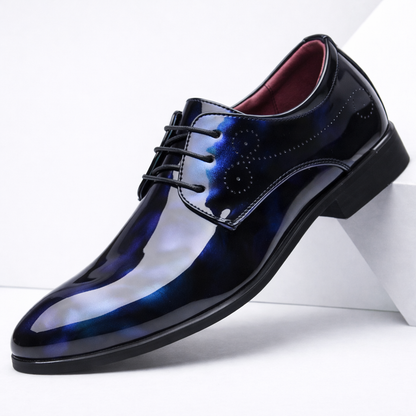Men's Patent Leather Orthopedic Dress Shoes