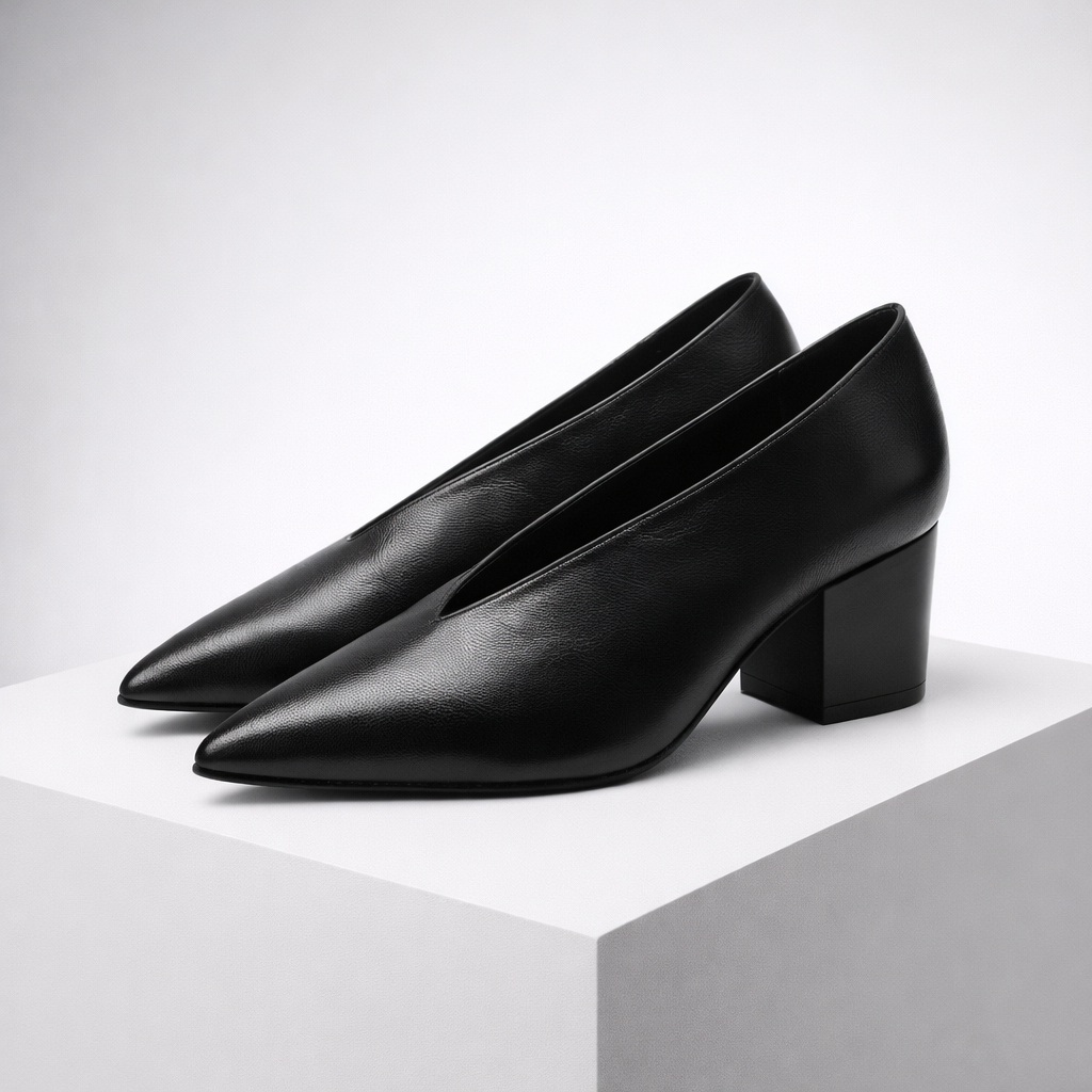 Bellini Italian Leather Block Heels