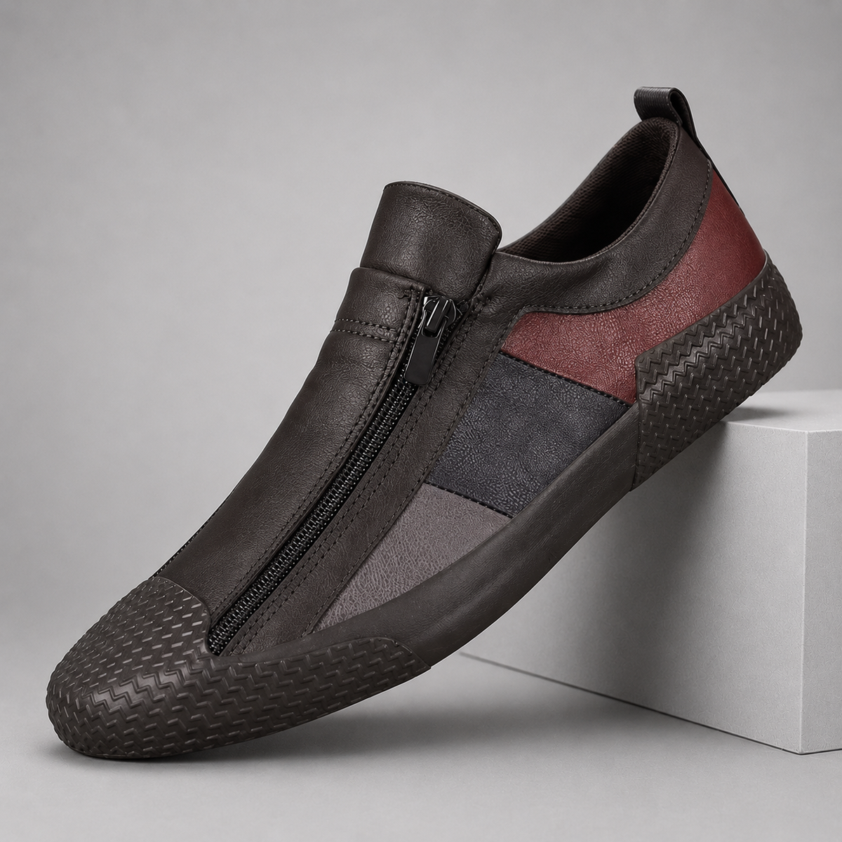 Men's Leather Orthopedic Slip-On Sneakers
