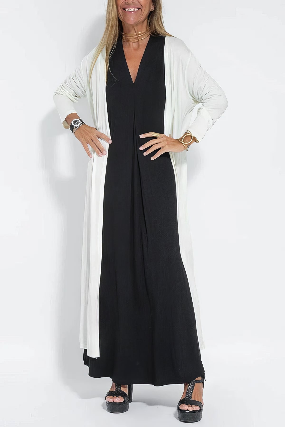 Draped Maxi Dress