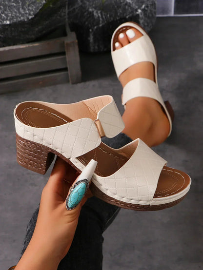 Solara Arch Support Block Heel Sandals