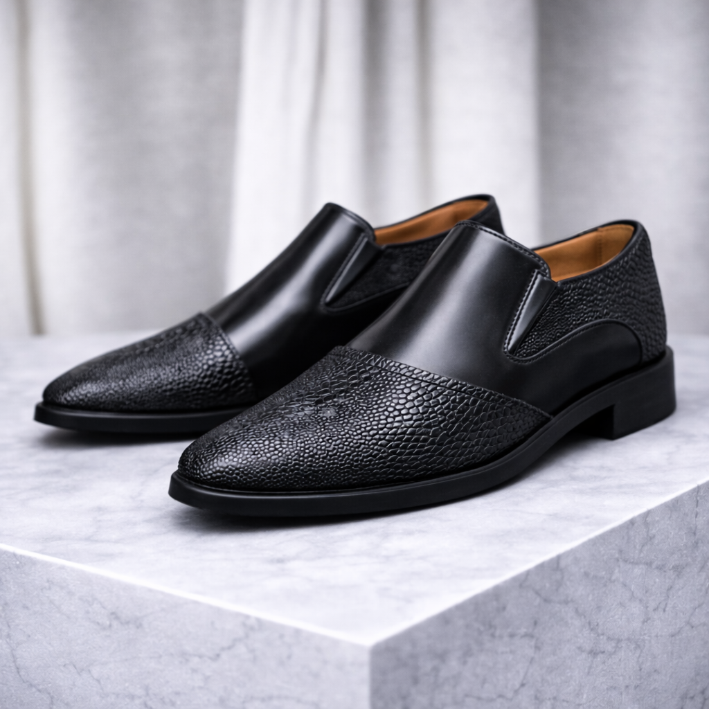 Montaro Leather Slip-On Orthopedic Sneakers