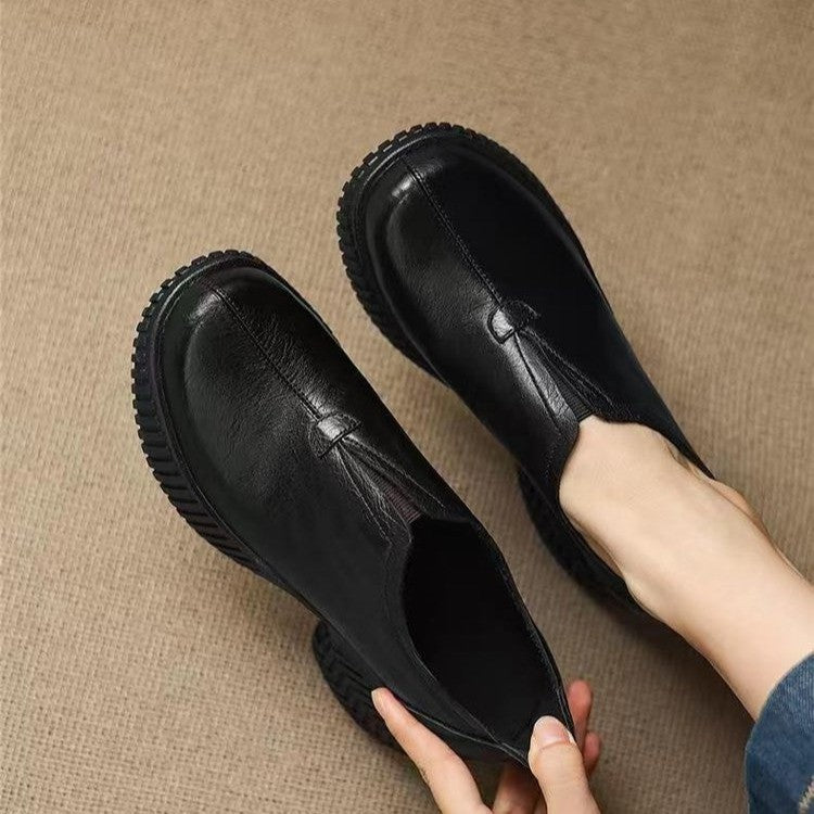 Leather Orthopedic Platform Shoes