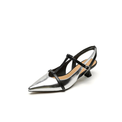Leather Mary Jane Orthopedic Heels