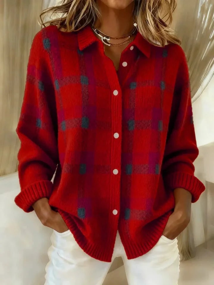 Knit Vest - Red