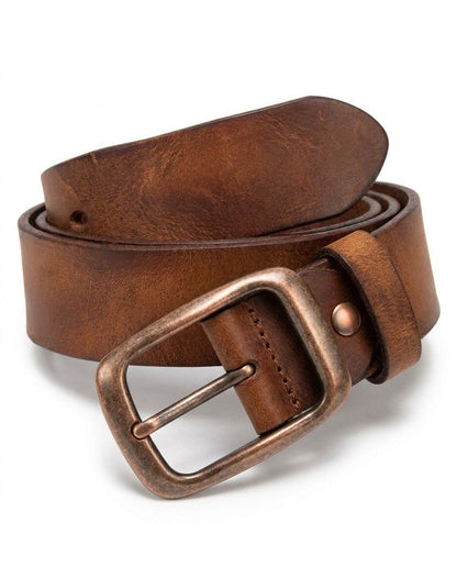 Leather Belt for Men - Brown