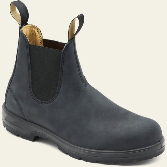 Leather Chelsea Boots for Men - Blue