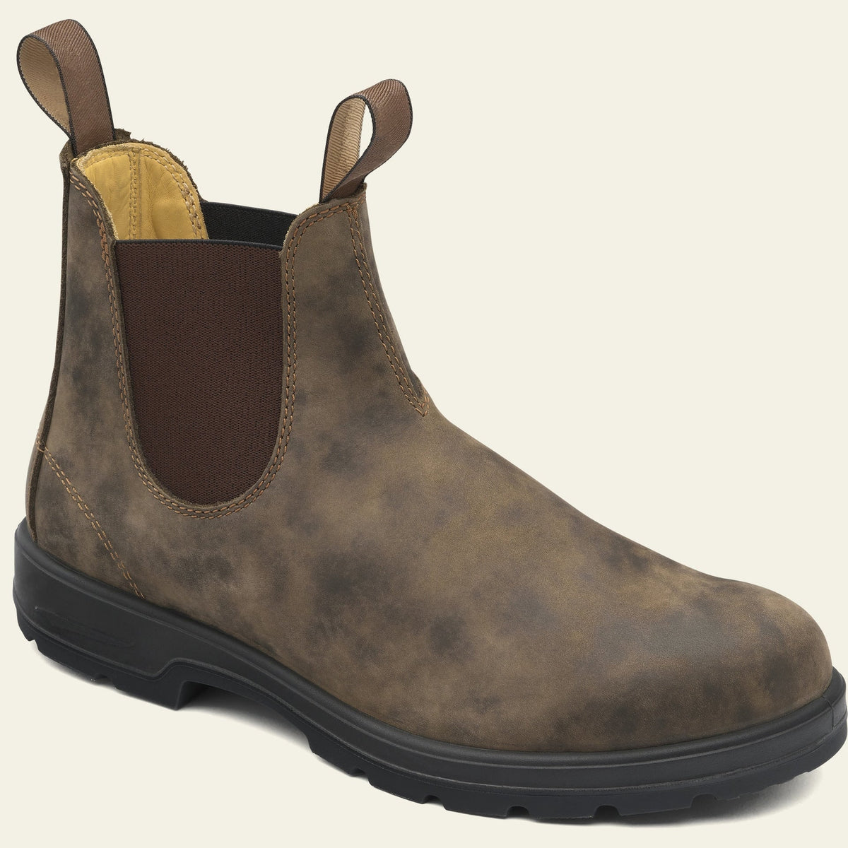 Leather Chelsea Boots for Men - Brown