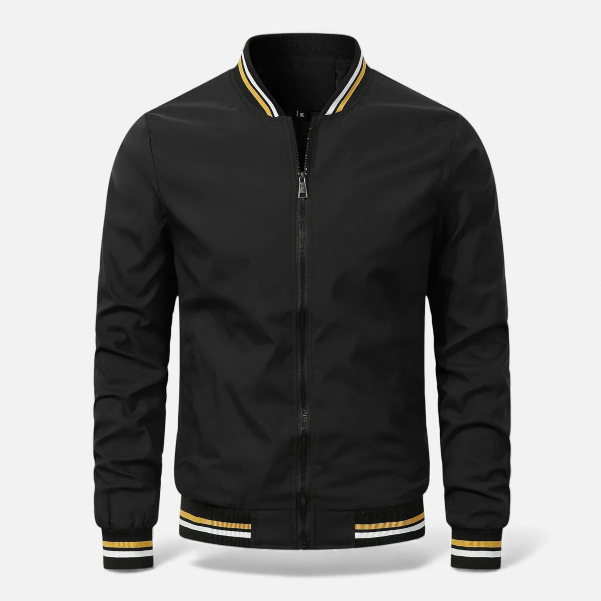 Longline Bomber Jacket for Men - Black