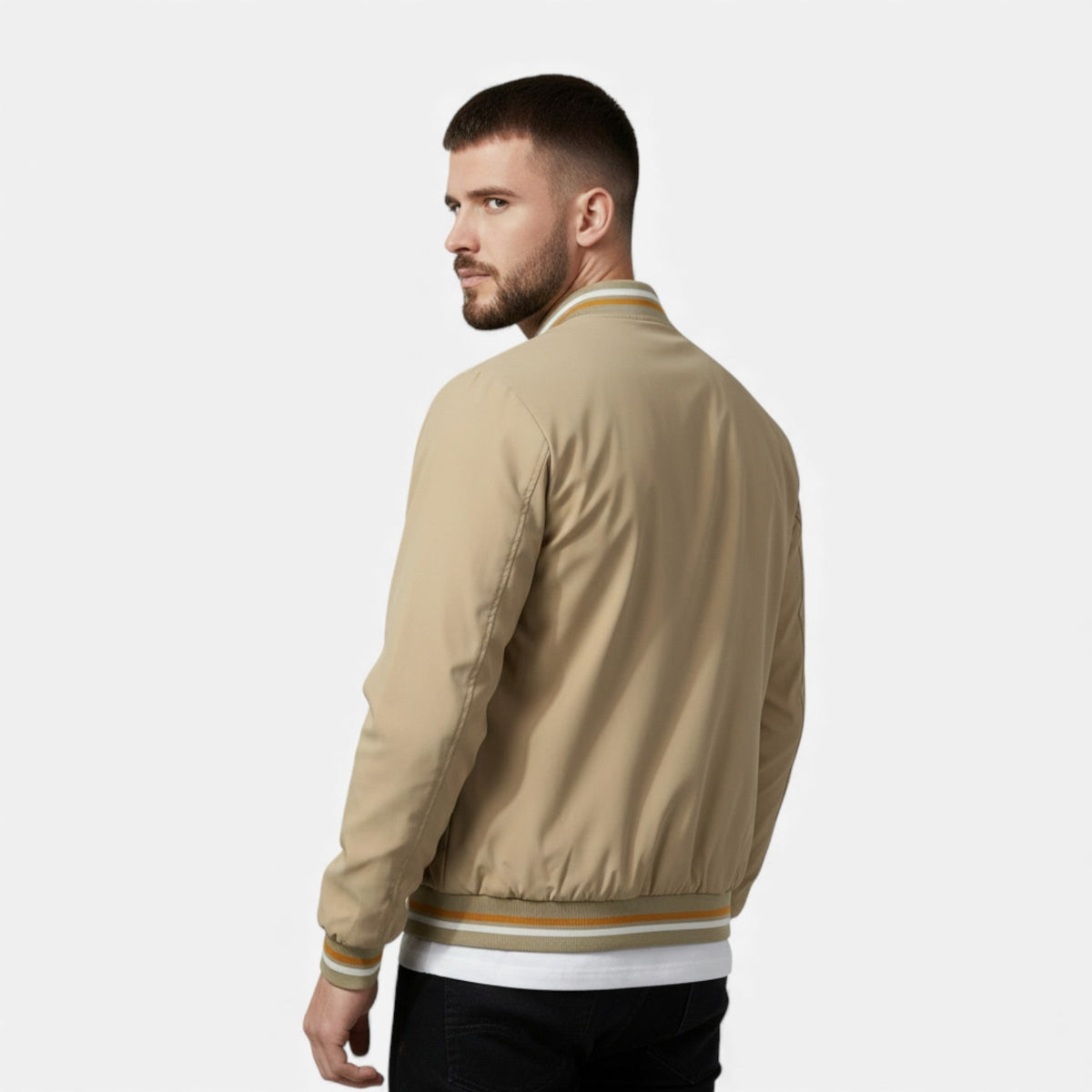 Longline Bomber Jacket for Men