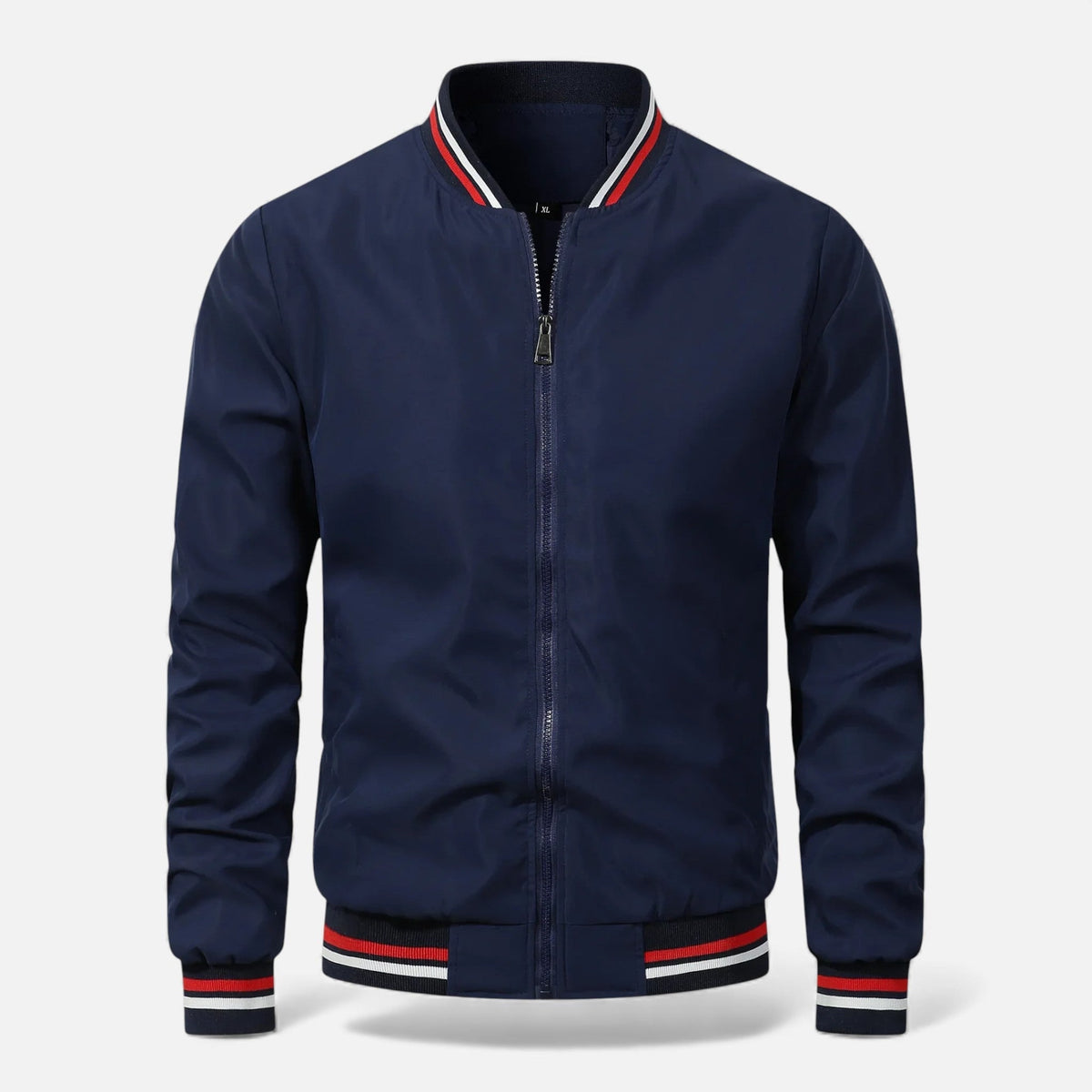 Longline Bomber Jacket for Men - Dark Blue