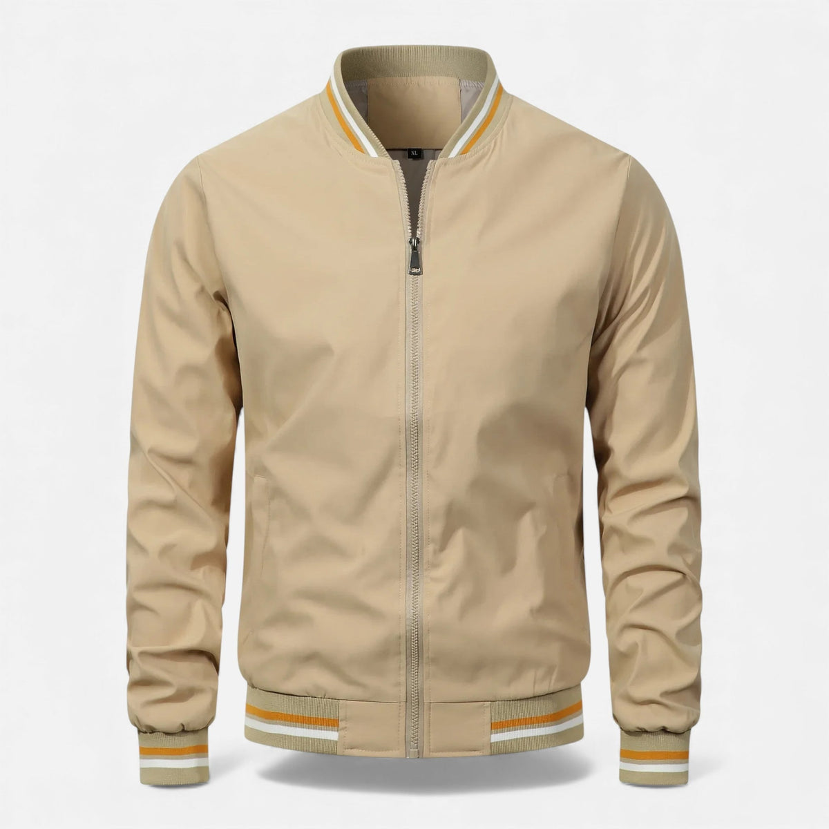 Longline Bomber Jacket for Men - Khaki