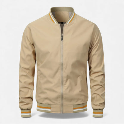 Longline Bomber Jacket for Men - Khaki