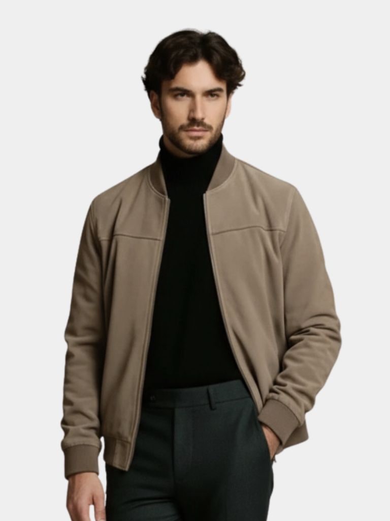 Longline Draped Bomber Jacket