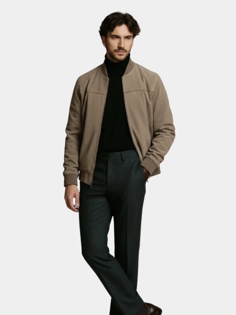 Longline Draped Bomber Jacket