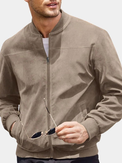 Longline Draped Bomber Jacket