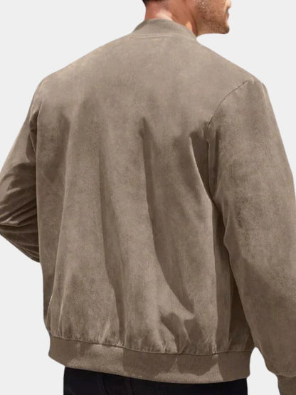 Longline Draped Bomber Jacket