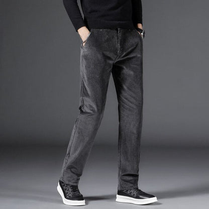 Medium Waist Corduroy for Women - Gray
