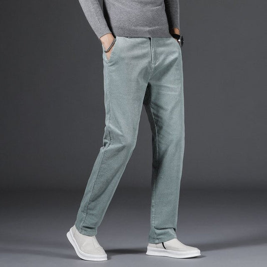 Medium Waist Corduroy for Women - Lake Green