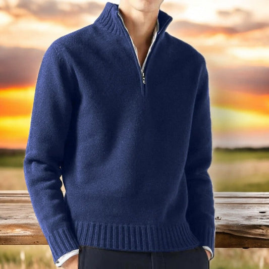 Men's Cashmere Sweater - Blue