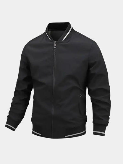 Oversized Bomber Jacket - Black