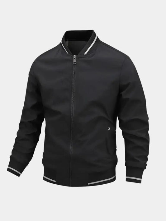 Oversized Bomber Jacket - Black
