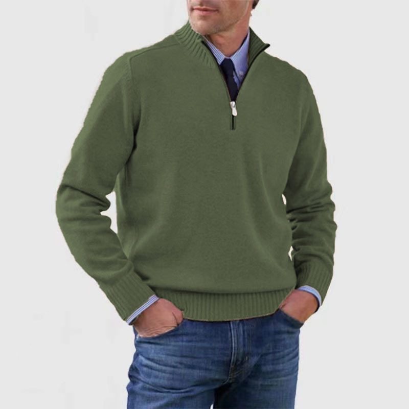 Oversized Cardigan for Men - Dark Green