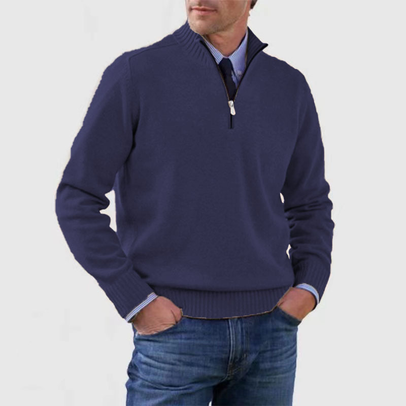 Oversized Cardigan for Men - Navy Blue
