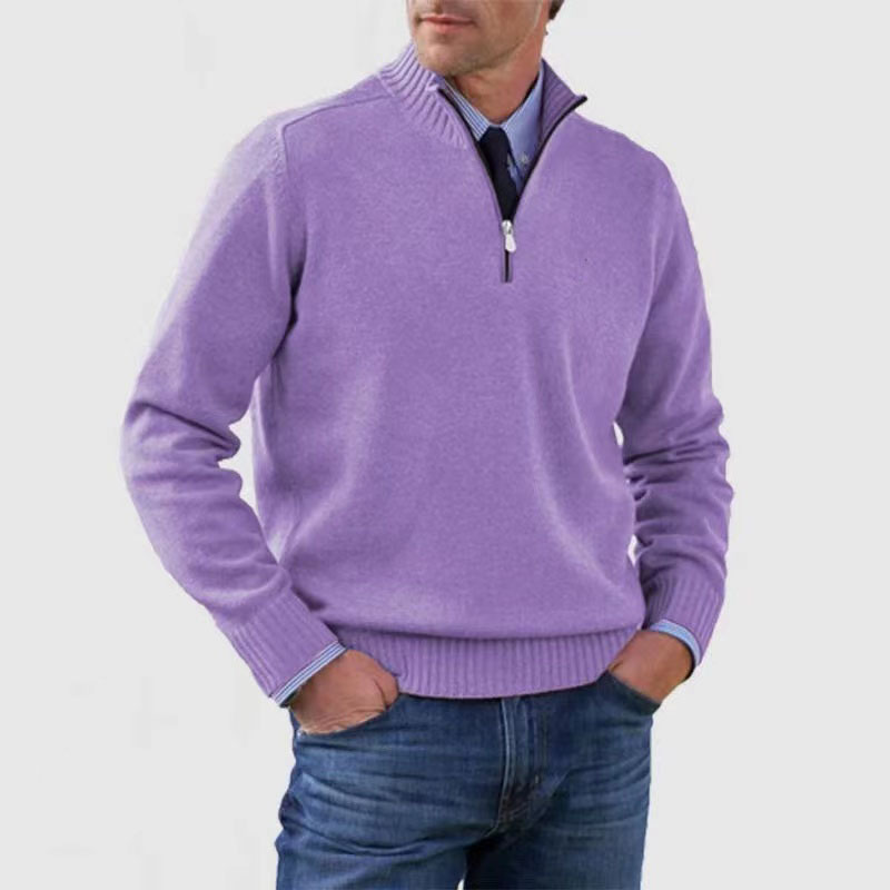Oversized Cardigan for Men - Purple