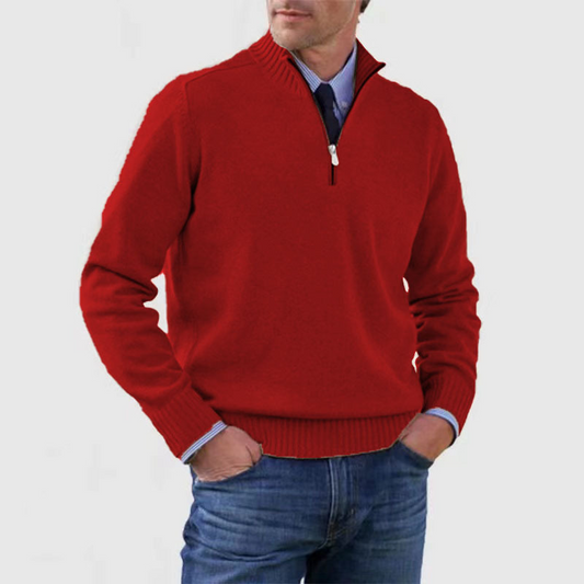 Oversized Cardigan for Men - Red