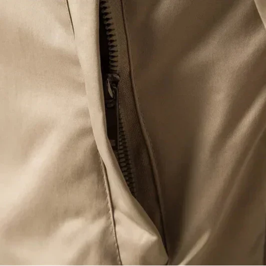 Oversized Zip-Up Bomber Jacket for Men