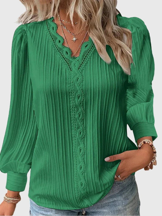 Pullover Blouse for Women - Green
