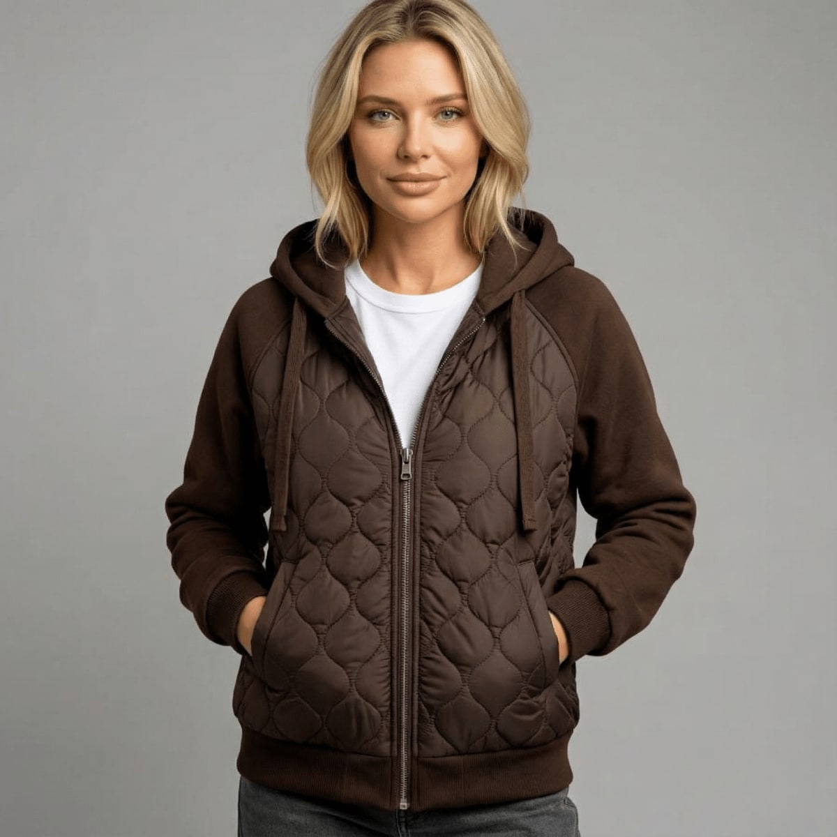 Quilted Hoodie Jacket