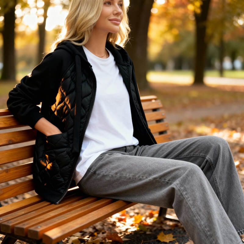 Quilted Hoodie Jacket