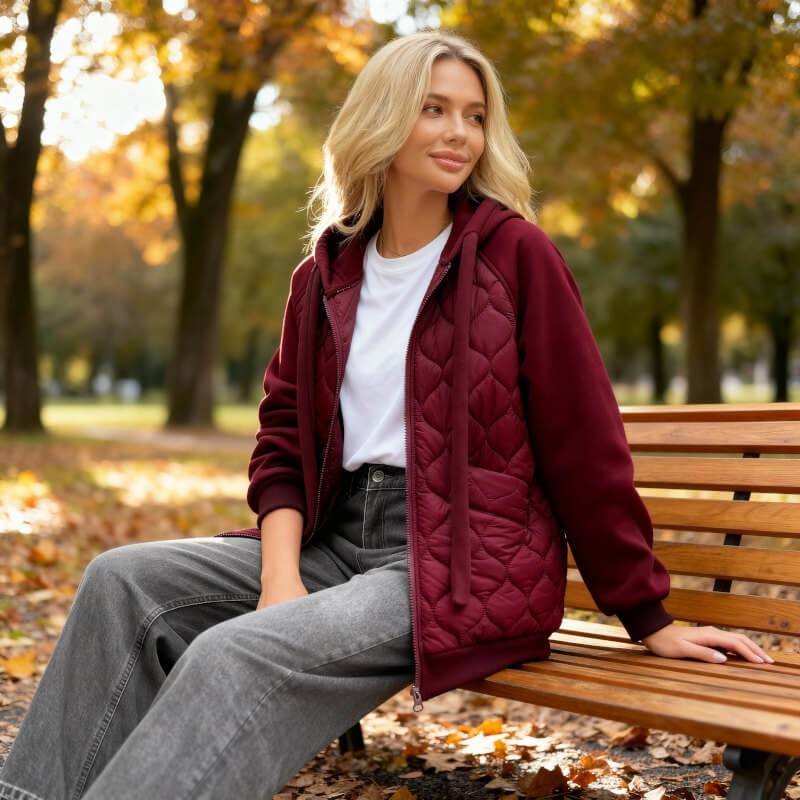Quilted Hoodie Jacket