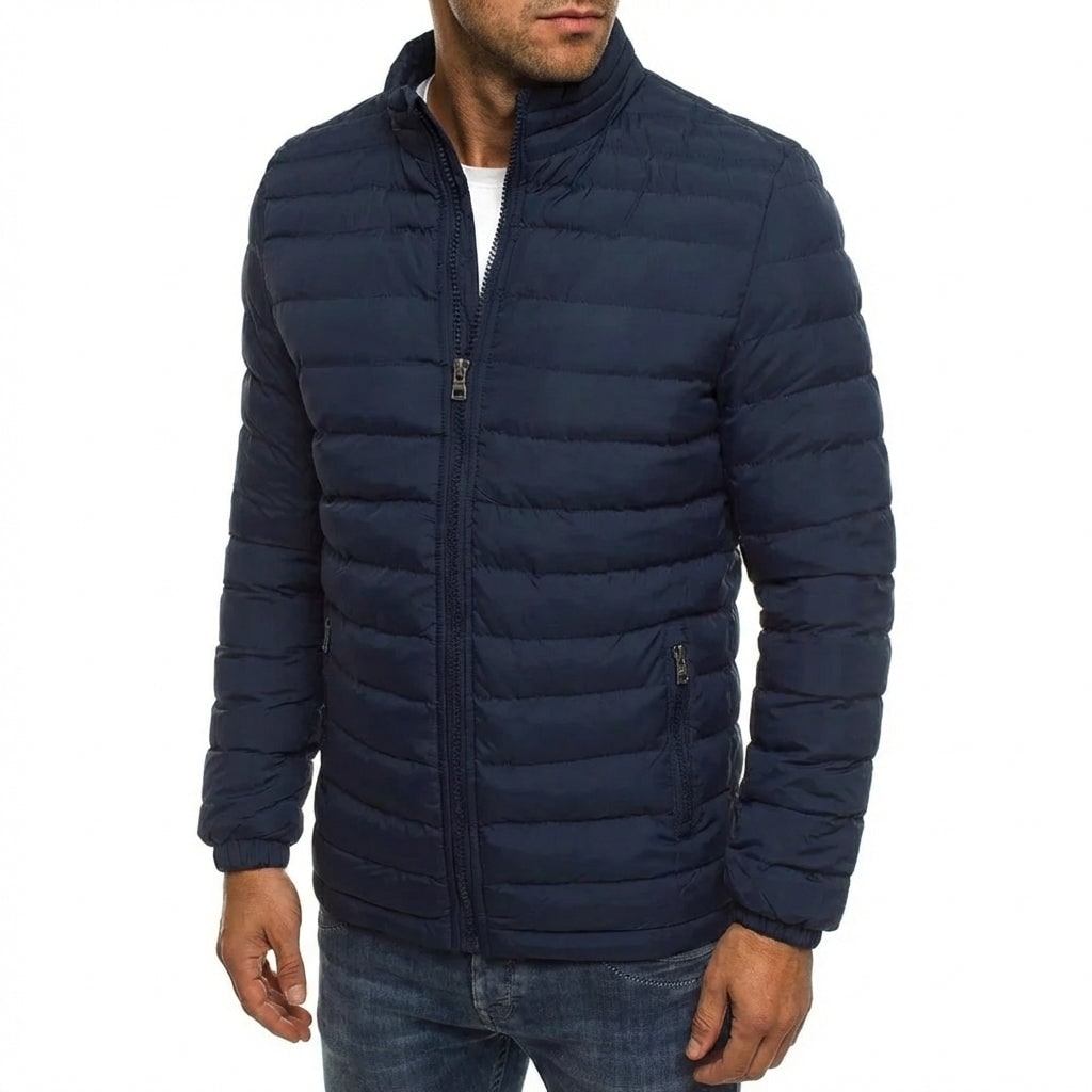 Quilted Padded Puffer Jacket for Men