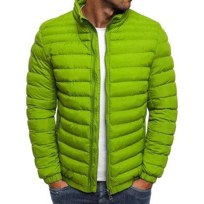Quilted Padded Puffer Jacket for Men - Vert