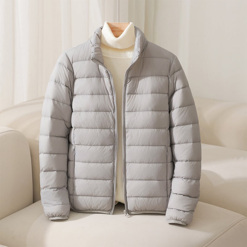 Quilted Puffer for Women - Gray