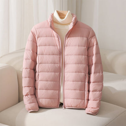 Quilted Puffer for Women - Pink